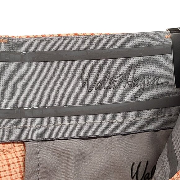 Walter Hagen Golf Shorts Mens 30 Light Apricot Seersucker Perfect 11 Collection - Picture 6 of 9